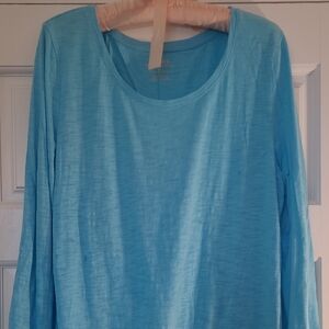 Chicos scoop-neck long sleeve T-shirt